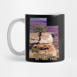 Utah State Outline - Canyonlands National Park Mug